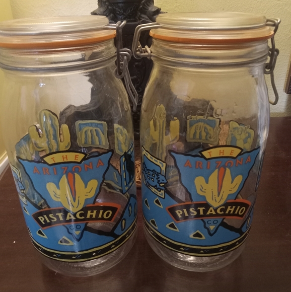 Kitchen The Arizona Pistachio Co Glass Jars Poshmark